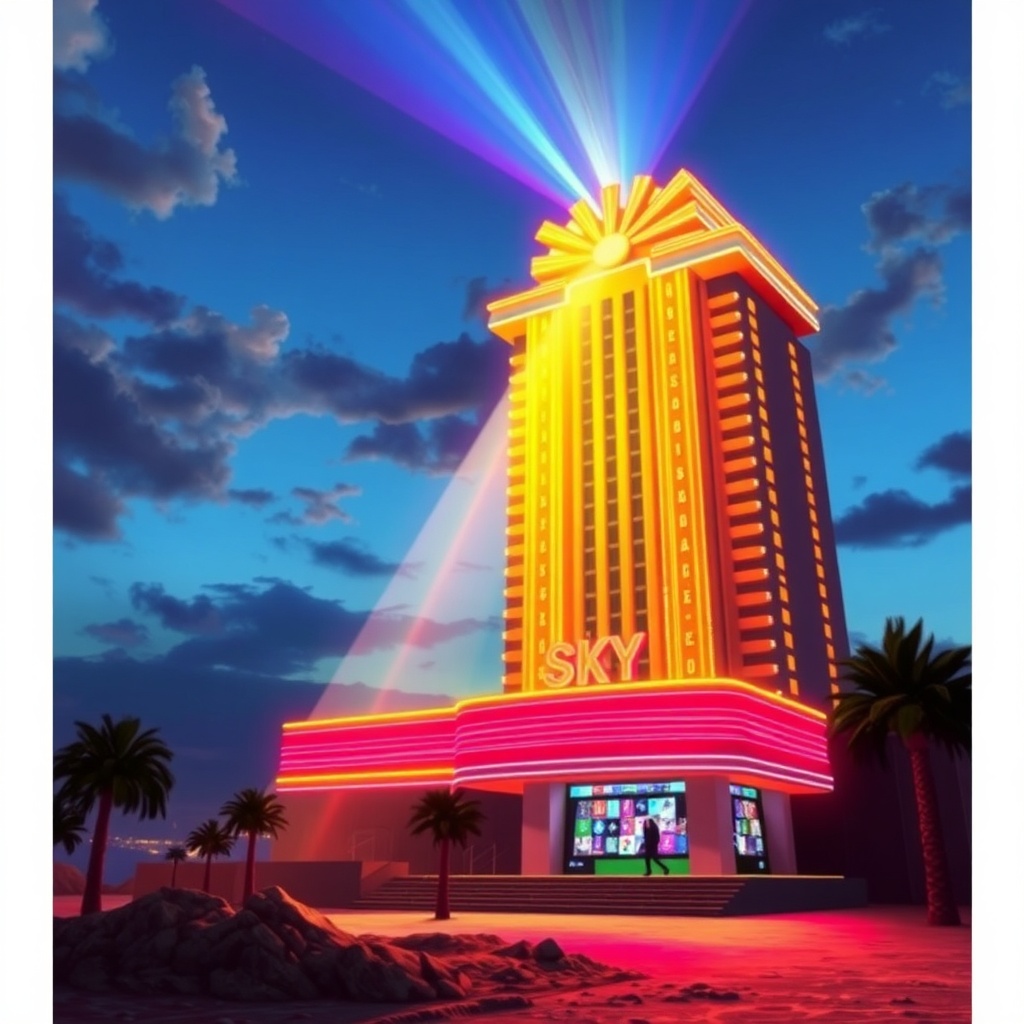 Luxor sky beam color