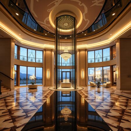 Architect Lists Casino-Like L.A. Mansion With a Glass Elevator Rising Front and Center for $110 Million – Mansion Global